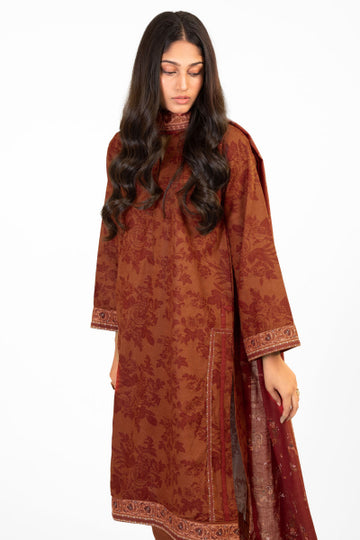 Alkaram FW-14.1-22-Rust Winter Collection 2022 Online Shopping